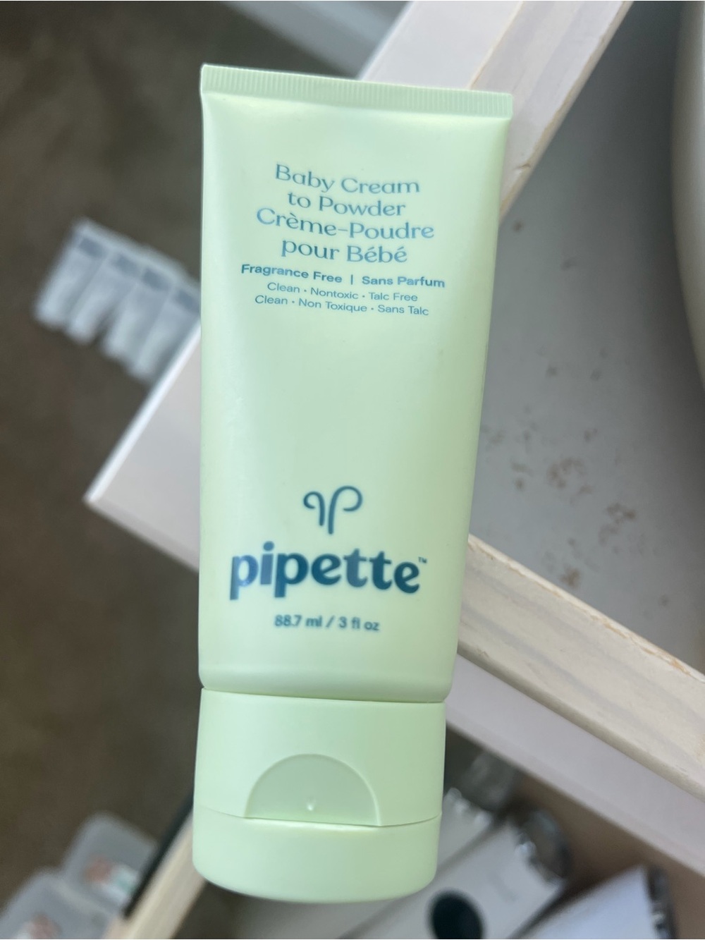 Pipette Fragrance-Free Baby Cream-to-Powder (Light Mint)